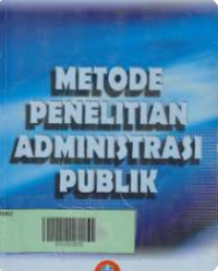 Image of Metode Penelitian Administrasi Publik